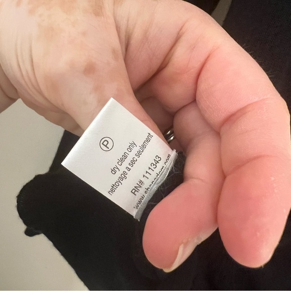 Adam Lippes Black Bamboo Cashmere Minimalist Cardigan Sweater Capsule Wardrobe - Picture 8 of 8